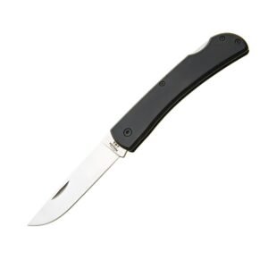 Bear & Son Large Locking Farmhand Folding Knife 3-5/8" Drop Point Blade Black with Clip