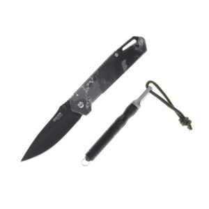 Bear & Son Edge Folding Knife 3-1/2" Drop Point Blade Truetimber Midnight Camo