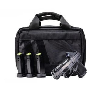 Rost Martin RM1S Comp Handgun Bundle 9mm Luger 12(1)&15(3)rd Magazines 3.6" Barrel Black Viridian Red Dot Pistol