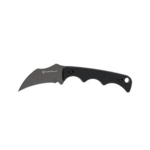 Smith & Wesson H.R.T. Karambit Neck Fixed Knife 2" Cleaver Blade Black with Nylon Sheath Blister