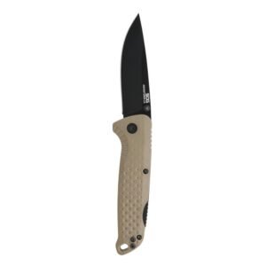 SOG Knives Adventurer LB Folding Knife 3" Drop Point Blade FDE
