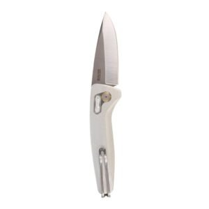 SOG Knives One-Zero AU Folding Knife 3-1/10 Drop Point Blade Silver Chrome