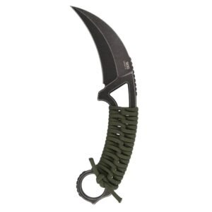 SOG Gambit XL Fixed Knife 4" Karambit Blade OD Green Box