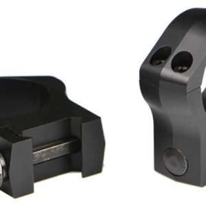 Warne 2-Piece Picatinny Style Mountain Tech Scope Rings 1" High - Matte