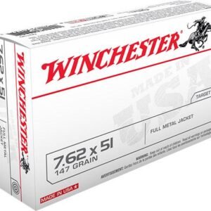 Winchester USA Rifle Ammunition 7.62 Nato 147 gr FMJ  - 20/box