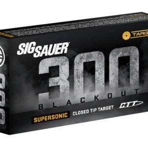 Sig Sauer Supersonic CTT Rifle Ammunition .300 AAC Blackout 125 gr 2145 fps 20/ct