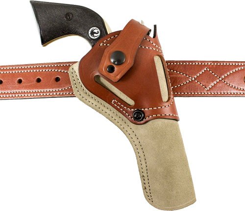 DESANTIS WILD HOG HOLSTER LTHR - AMBI RUGER WRANGLER 4 5/8" NAT