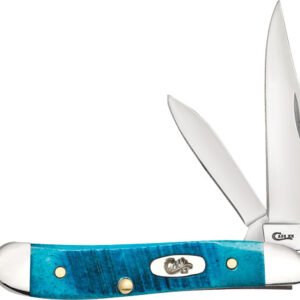 CASE KNIVES CARIBBEAN BLUE - BONE SAWCUT JIG PEANUT
