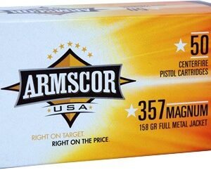 ARMSCOR 357 MAG 158GR FMJ - 50RD 20BX/CS