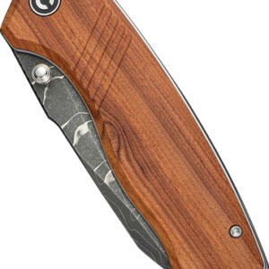 CIVIVI KNIFE PLACOID 3.67" - WOOD/DIMASCUS BLADE LINER LOCK