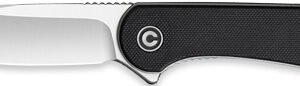 CIVIVI KNIFE ELEMENTUM 2.96" - BLACK G10/SATIN D2 CLAM PACK