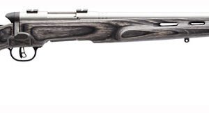 SAVAGE BMAG TARGET 17WSM 22" - HB SS/GREY LAMINATE T-HOLE