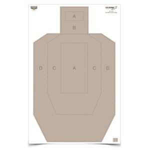 Birchwood Casey EZE-Scorer Paper Practice Targets 23" x 35" IPSC 100/ct