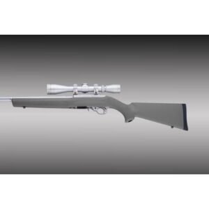 Hoge Rubber Overmolded Stock with .920" Dia Barrel Channel for Ruger 10-22 Slate Grey