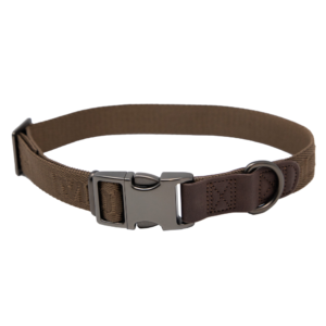 MoMarsh Adjustable Dog Collar 15"-23" Chocolate Brown