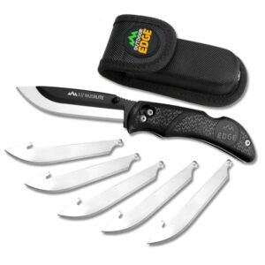 Outdoor Edge RazorPro L Replaceable Blade Hunting Knife 3-1/2" Drop Point Blade Black