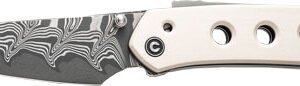 CIVIVI KNIFE VISION FG 3" - IVORY DAMASCUS BLADE CLAM PACK