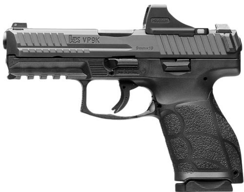 HK VP9A1 K COMPACT WITH OPTIC - 9MM 4.09" 2-10RD CA APROVD BLK