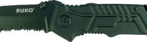 RUKO FOLDER SPRING ASSIST - 3.25" RUBBER BLACK HANDLE