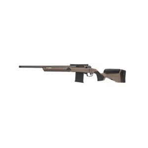 Savage 110 Core Tactical Left Hand Rifle 6.5 Creedmoor 10rd Magazine 24" Platinum Cerakoted Fluted Threaded Barrel Tan Stock