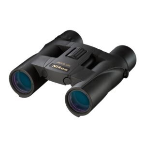 Nikon Aculon A30 Binoculars 10x25mm Black with Neck Strap Case & Lens Covers
