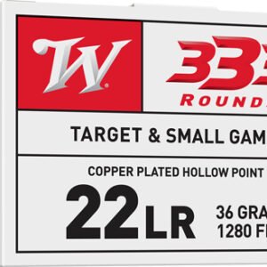 WINCHESTER 22LR 36GR PLATED HP - 1280FPS 333RD 10BX/CS