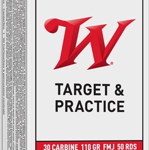 WINCHESTER USA 30 CARBINE - 110GR FMJ-RN 50RD 10BX/CS