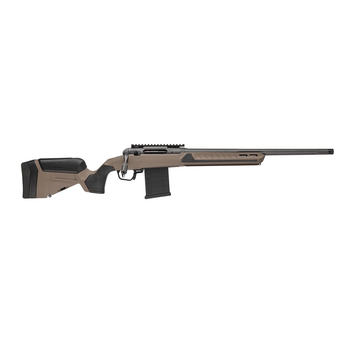 Savage 110 Core Tactical Rifle 6mm Creedmoor 10rd Magazine 20" Threaded Fluted Barrels Coyote Tan Synthetic Stock