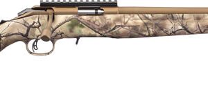 RUGER AMERICAN 22LR BRONZE - CERAKOTE GO WILD IM BRUSH CAMO