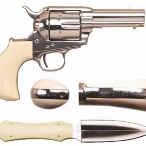 CIMARRON DOC HOLLIDAY COMBO - 45LC FS 3.5" NICKEL TRU-IVORY