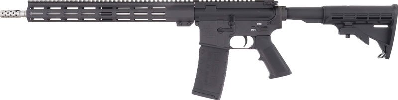 GLFA AR15 RIFLE 223 WYLDE - 16" STAINLESS BBL BLACK - Image 2