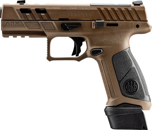 BERETTA APX A1 FS PORTED 9MM - 4.25" 17 & 21RD FDE - Image 2