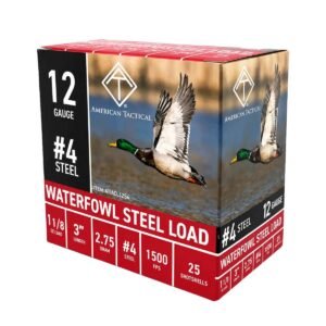 ATI Waterfowl Steel Shotshells 12ga 3" 1-1/8oz 1500fps #4 25/ct